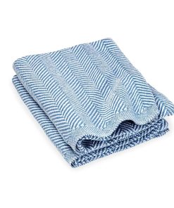 Penobscot Cotton Baby Blanket - Denim