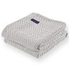 Penobscot Cotton Throw - Dove Gray