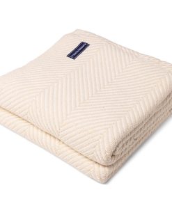 Monhegan Cotton Throw Without Fringe - Natural