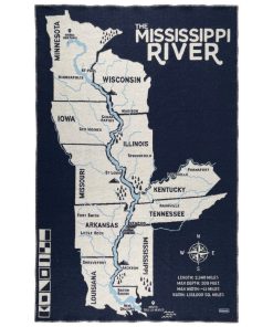 Factory Second Mississippi River Wool Throw