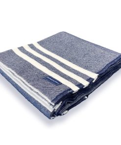Trapper Wool Throw - Navy