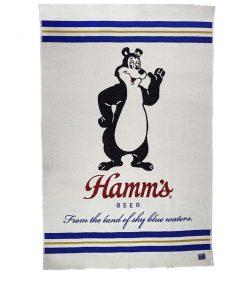 Hamm's Beer Bear Wool Throw Blanket