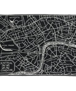 London Map Wool Throw