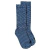 Space Dyed Cotton Socks - Blue