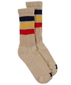 Frontier Cotton Marled Socks - Wheat/Natural