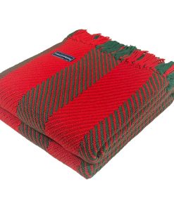 Christmas Monhegan Cotton Throw - Red/Green