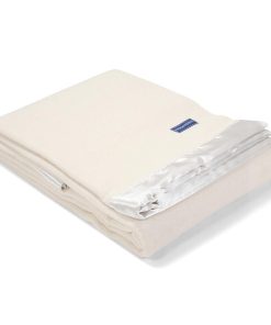 Pure & Simple Satin Wool Blanket - Bone White