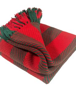 Christmas Monhegan Cotton Throw - Red/Green
