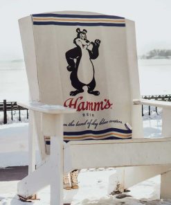 Hamm's Beer Bear Wool Throw Blanket