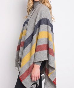 Frontier Wool Shawl - Gray