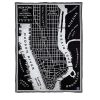 New York City Map Wool Throw