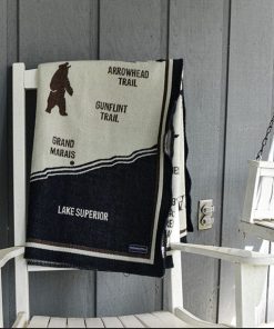 BWCA Map Wool Throw Blanket