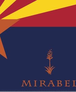 Arizona Flag Wool Throw With Mirabel Logo