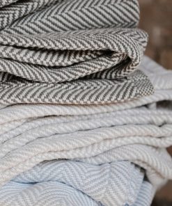 Penobscot Cotton Blanket - Stone