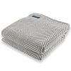 Monhegan Cotton Throw Without Fringe - Gray Heather