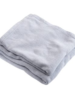 Penobscot Cotton Blanket - Dove Gray