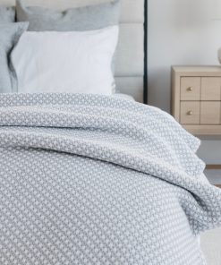 Edgecomb Cotton Blanket - Dove Gray