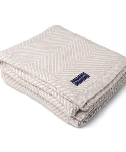 Monhegan Cotton Throw Without Fringe - Oyster