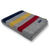 Frontier Wool Throw Blanket - Gray