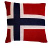 Norwegian Flag 20"x20" Wool Pillow Case