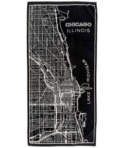 Chicago Map Towel