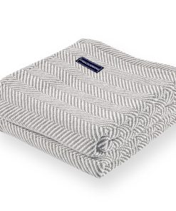 Penobscot Cotton Throw - Dove Gray