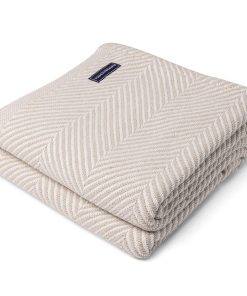 Monhegan Cotton Throw Without Fringe - Oyster