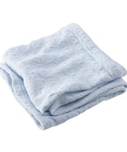 Sandpiper Cotton Baby Blanket - Pale Blue