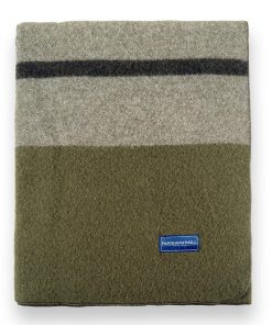 Scout Wool Camp Blanket - Moss Green