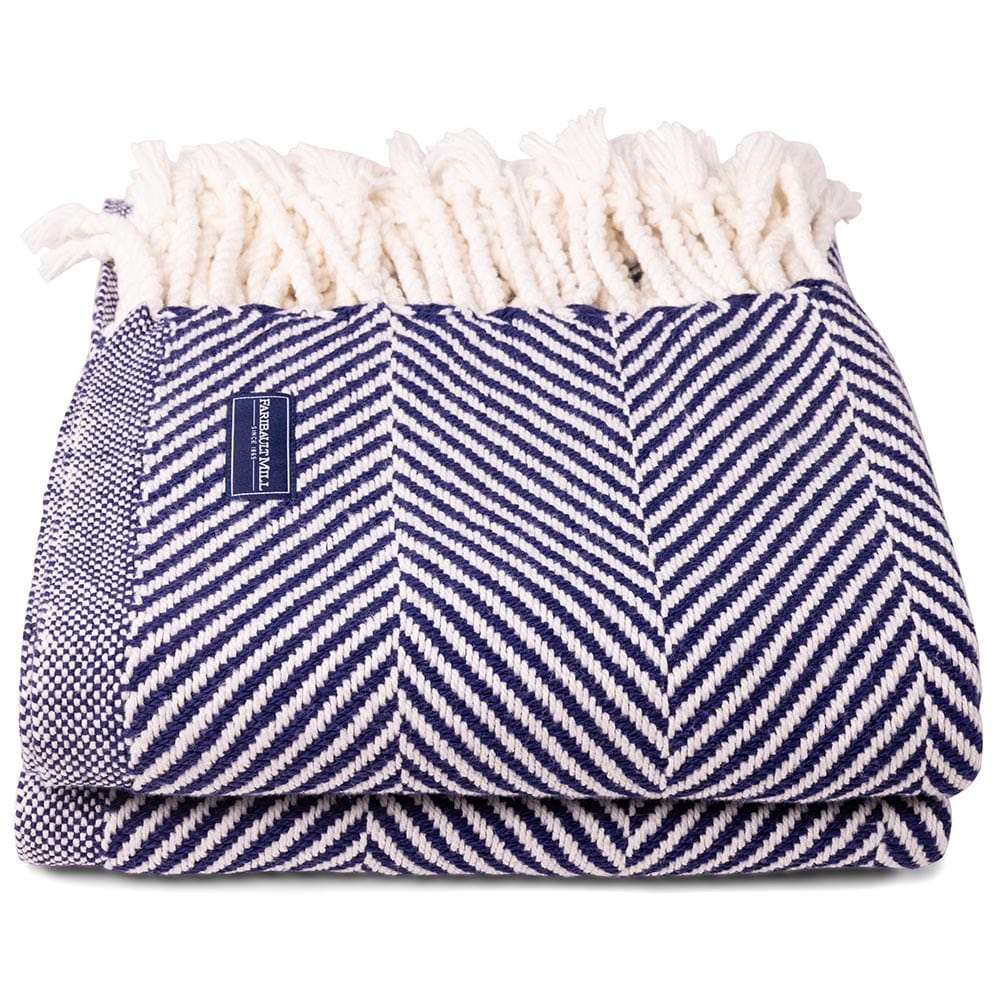 sm-image-48a5c53d3a1b082ba69254af Monhegan Cotton Throw With Fringe - Navy