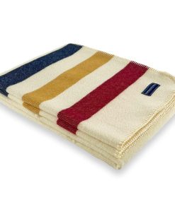 Frontier Wool Throw Blanket - Natural