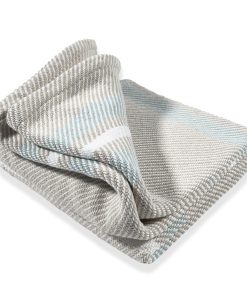 Cabin Cotton Throw - White/Oyster/Surf