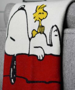 Snoopy House Wool Throw Blanket