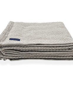Bar Harbor Cotton Blanket - Stone
