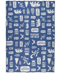 North Star Hamm's Beer Vintage Collage Throw