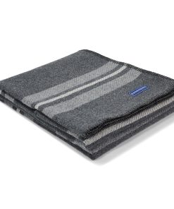 Cabin Wool Throw - Charcoal