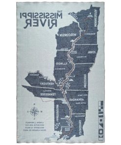 Factory Second Mississippi River Wool Throw