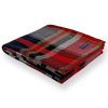 Factory Second Broadwater Plaid Wool Throw Blanket - Red/Black