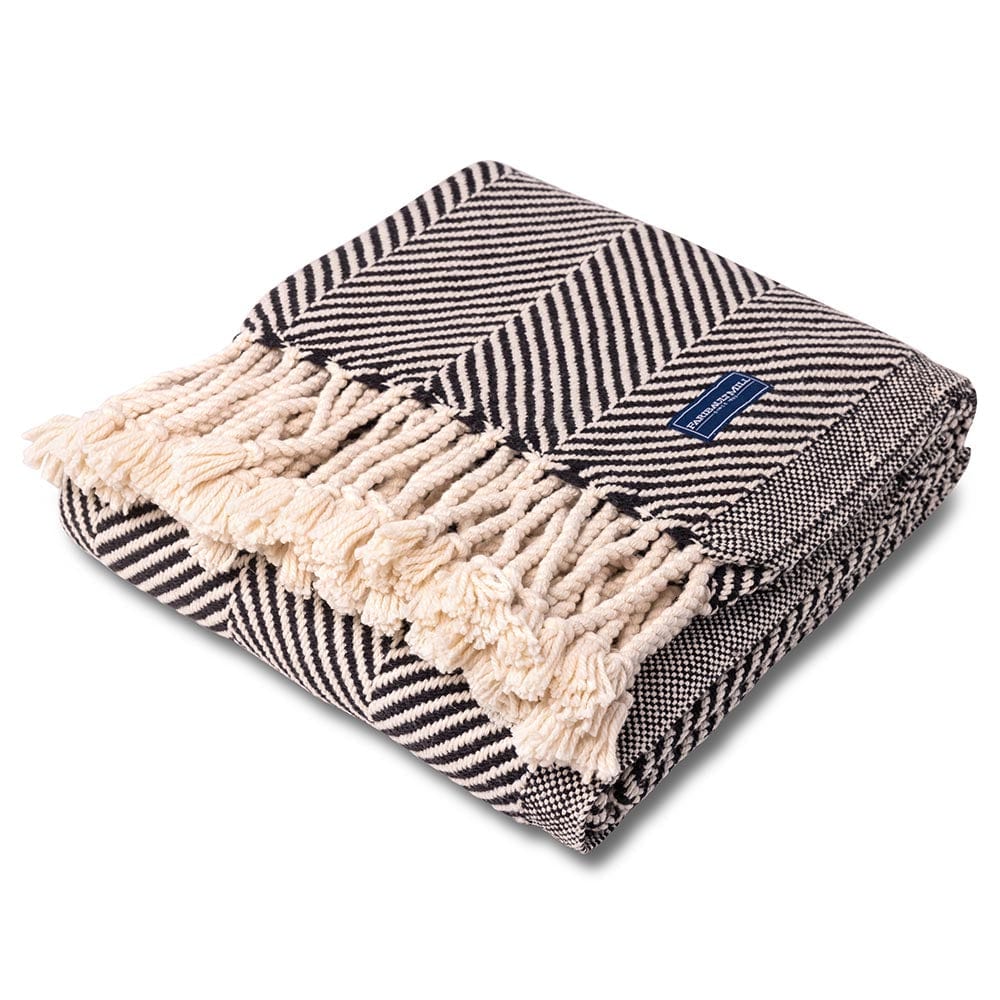 sm-image-5e65fe07727d9831a8bac5bf Monhegan Cotton Throw With Fringe - Ebony