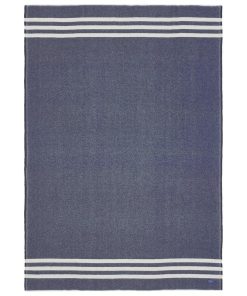 Trapper Wool Throw - Navy