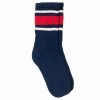 Faribault Mill x American Trench Retro Stripe Socks - Navy