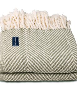Monhegan Cotton Throw With Fringe - Tea