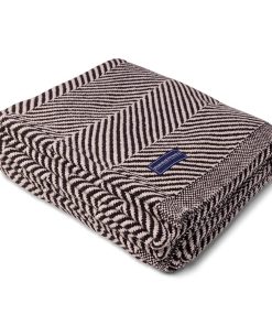 Monhegan Cotton Throw Without Fringe - Ebony