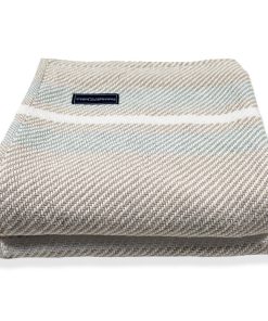 Cabin Cotton Throw - White/Oyster/Surf