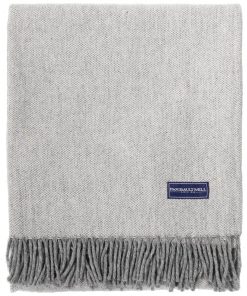 Ashby Wool Throw Blanket - Natural