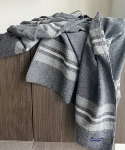 Cabin Wool Throw - Charcoal