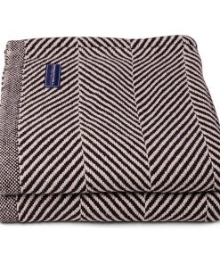 Monhegan Cotton Throw Without Fringe - Ebony