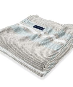 Cabin Cotton Throw - White/Oyster/Surf