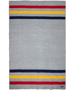 Frontier Wool Throw Blanket - Gray