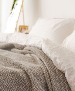 Bar Harbor Cotton Blanket - Stone
